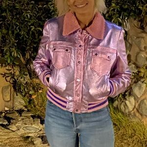 The mighty company leather jacket, sold out, XS